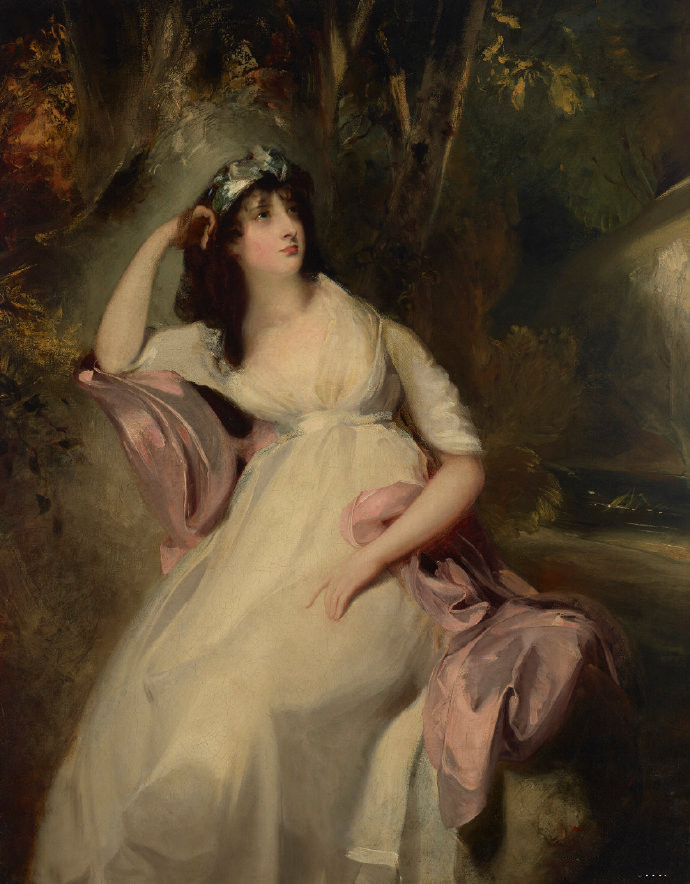托马斯·劳伦斯爵士（THOMAS LAWRENCE）《莎拉·玛莎肖像》。 &am