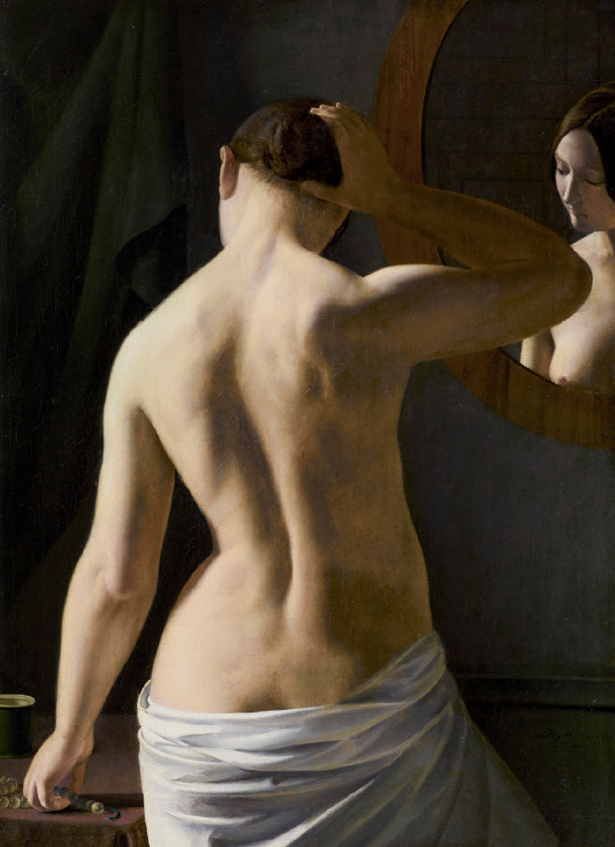 Sally Henriques作品《镜前的佛罗伦萨女人》