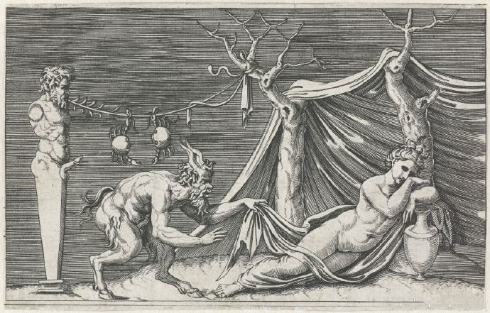 Marco Dente《萨提尔窥探熟睡的宁芙》