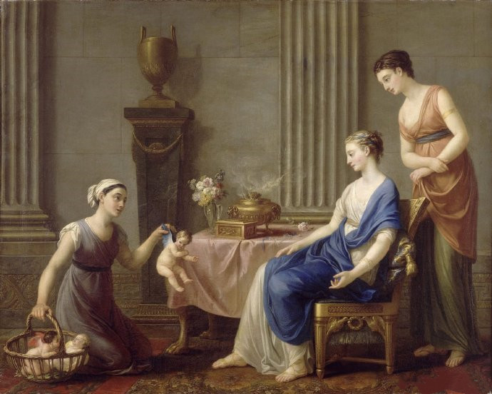 法国画家Joseph-Marie Vien 1763年的作品《爱情商人》