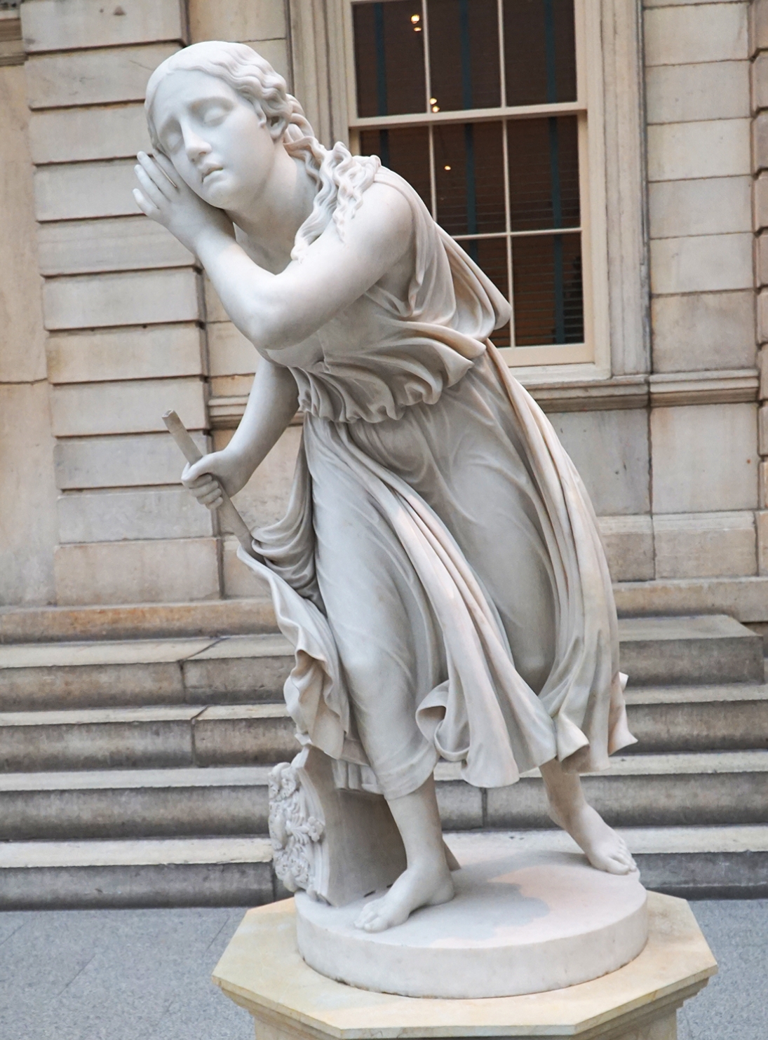 Randolph Rogers 《失明的庞培卖花女孩，妮蒂亚》