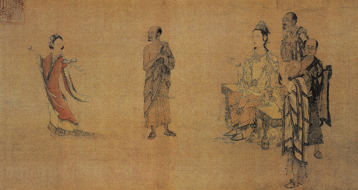 刘松年《天女献花图》赏析