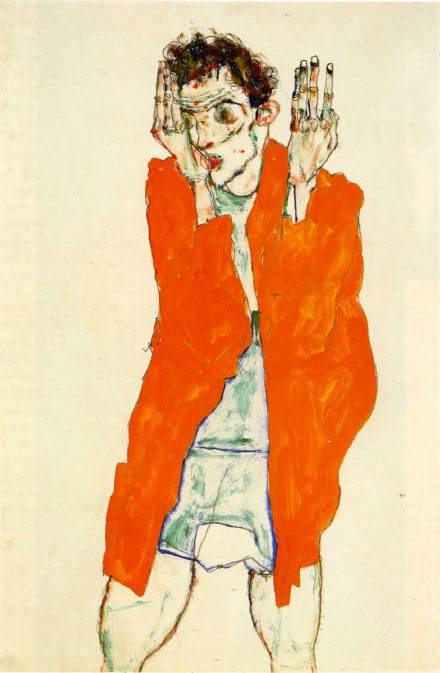 埃贡·席勒(Egon Schiele)的自画像。