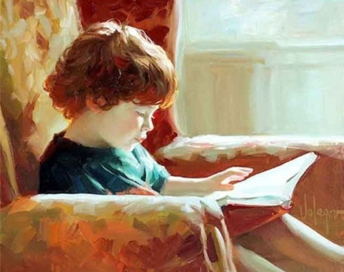 俄罗斯当代画家Vladimir Volegov油画作品—可爱的孩子们