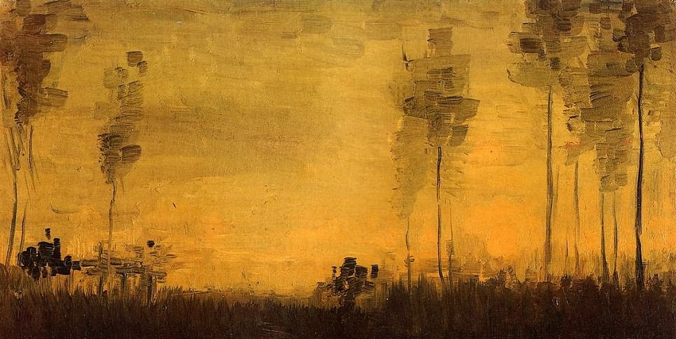 梵高夕阳系列作品赏析
