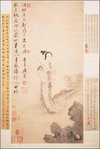 “明四家”唐伯虎代表作《秋风纨扇图》
