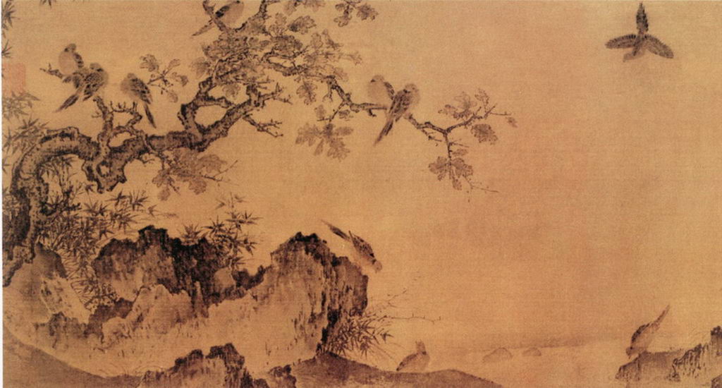 五代后蜀 黄筌《雪竹文禽图》