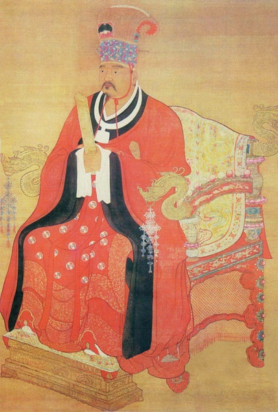 宋帝像轴