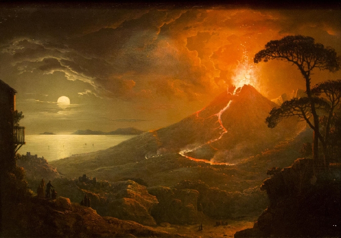 七幅名画《维苏威火山爆发》
