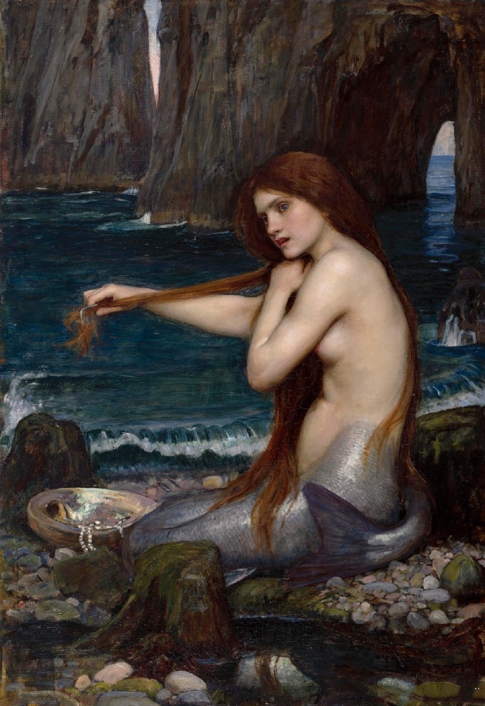 约翰·威廉·沃特豪斯《美人鱼》（A Mermaid）