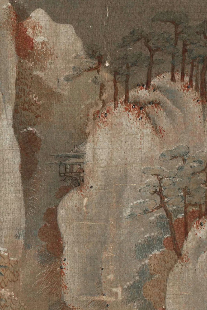 宋代名画《雪山行骑图》
