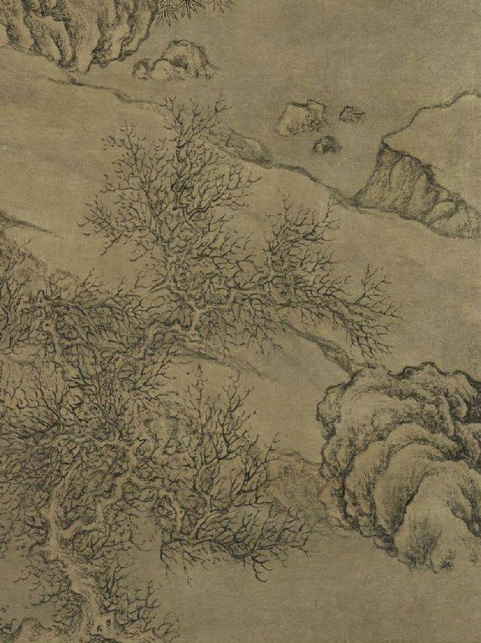 清 董邦达《绘御笔范成大分岁词》