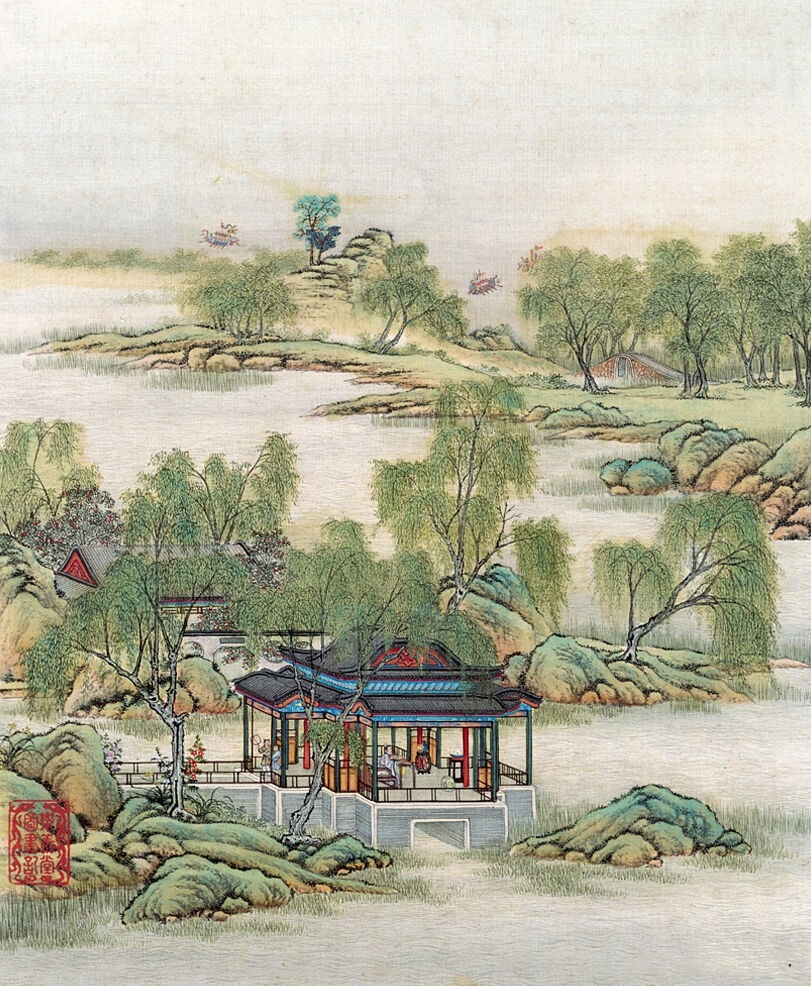 清代著名画家陈枚山水作品选