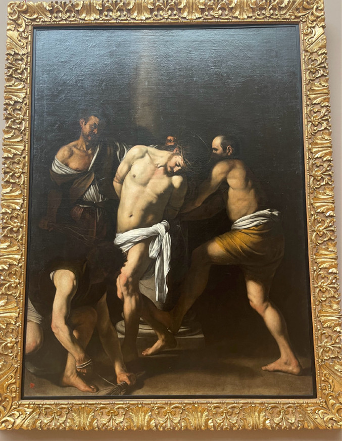 卡拉瓦乔（Caravaggio）《鞭刑》