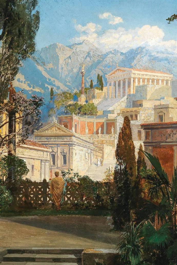 Hermann Burghart《A View Of An Ancient Ci