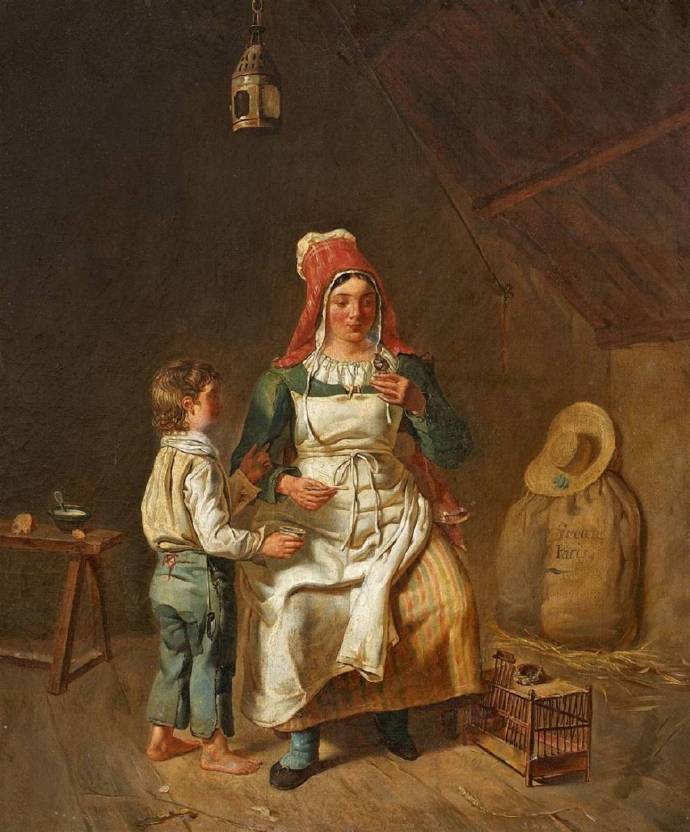 ANNE GENEVIEVE GREUZE 《Mother And Son Wi