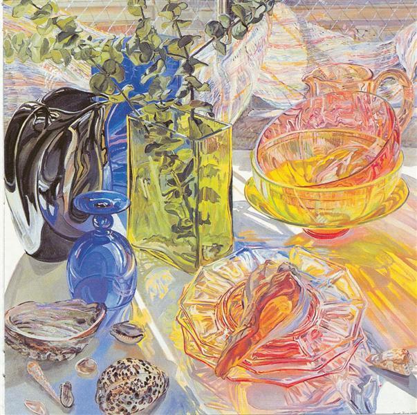明快的色彩  美国画家Janet Fish作品欣赏