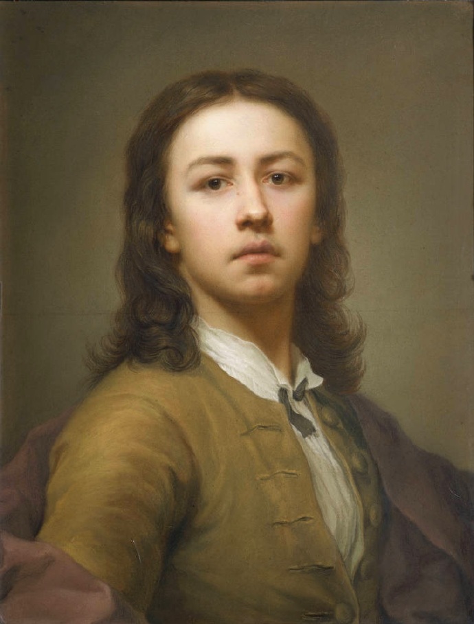 德国画家Anton Raphael Mengs16岁和46岁的自画像