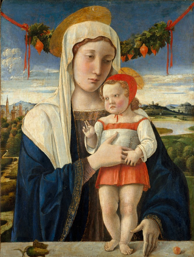 经典文艺复兴作品《Madonna And Child》（麦当娜和孩子油画）