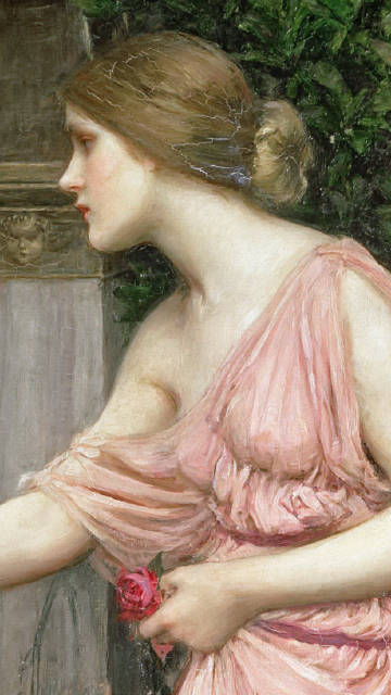 沃特豪斯《Psyche Opening The Door into Cupid'