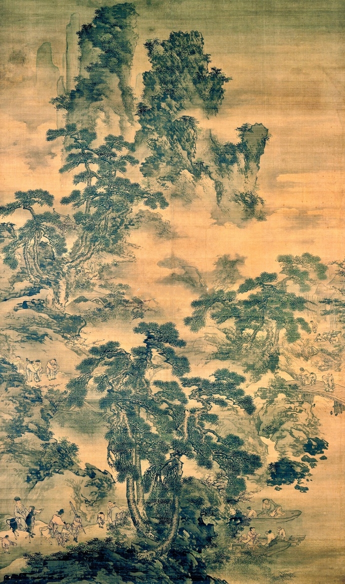  明代大画家戴进绘制的《春酣图》