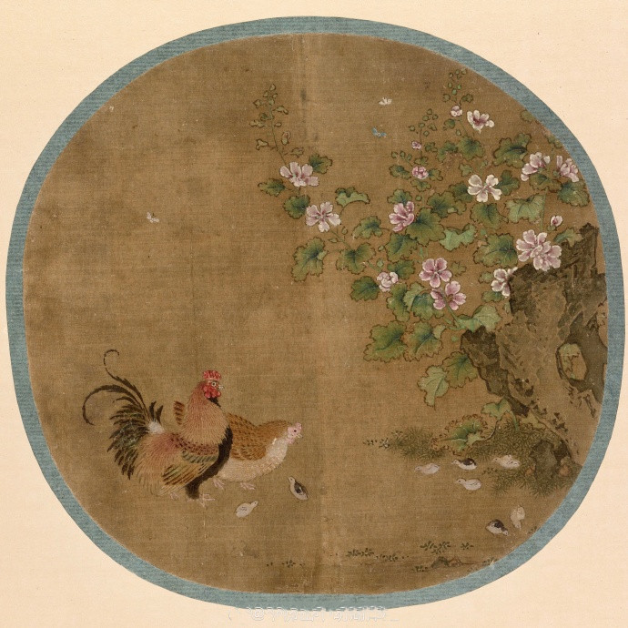 毛益团扇小品《鸡图》