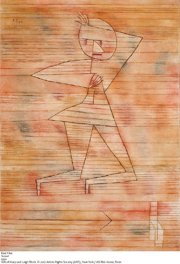 Paul Klee（保罗·克利）《Fleeing Ghost》（逃离的幽灵）