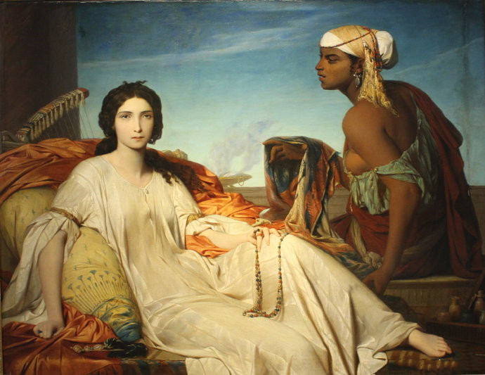 法国画家Francois-Léon Benouville的作品《宫女》