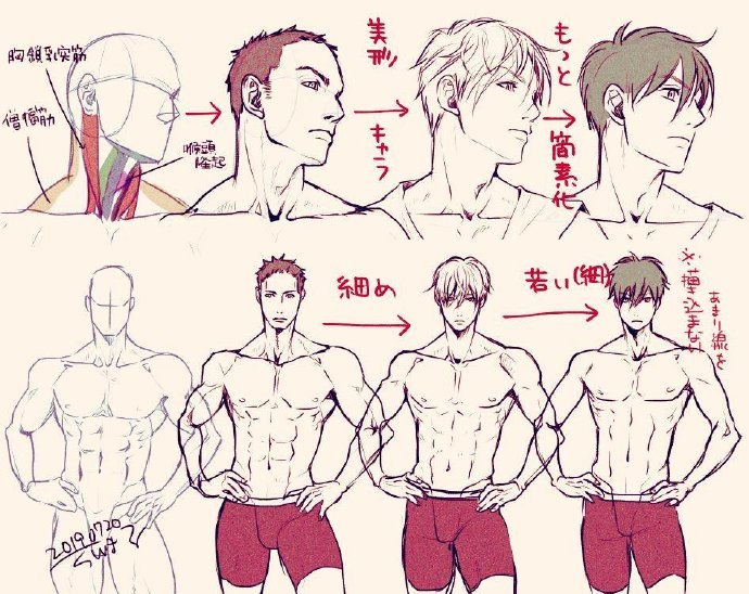 人体绘制参考（画师らびまる）