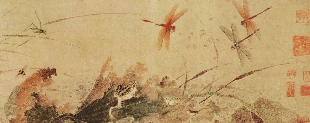 元 钱选《草虫图》(早秋图)