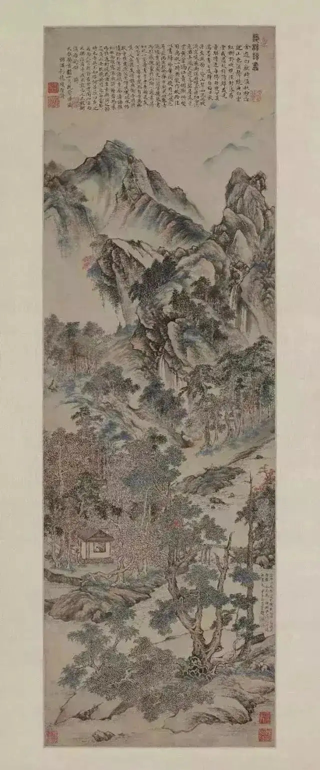 项圣谟的《秋林读书图》收藏在大英博物馆
