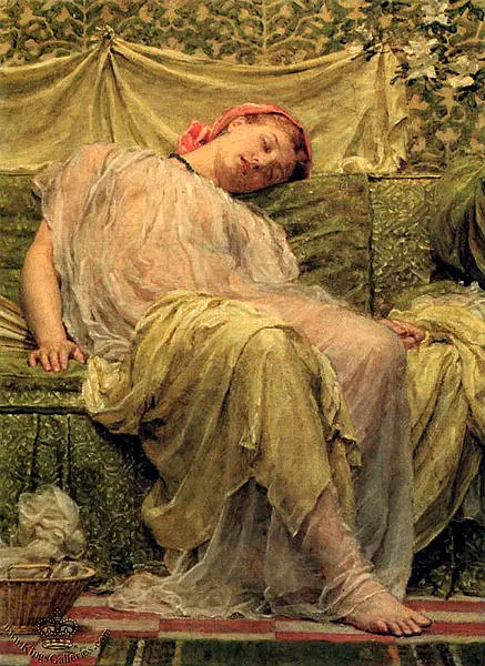 英国画家Albert Joseph Moore《命运三女神》