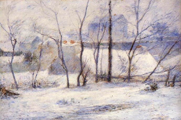 保罗·高更《Winter Landscape, Effect Of  Snow》
