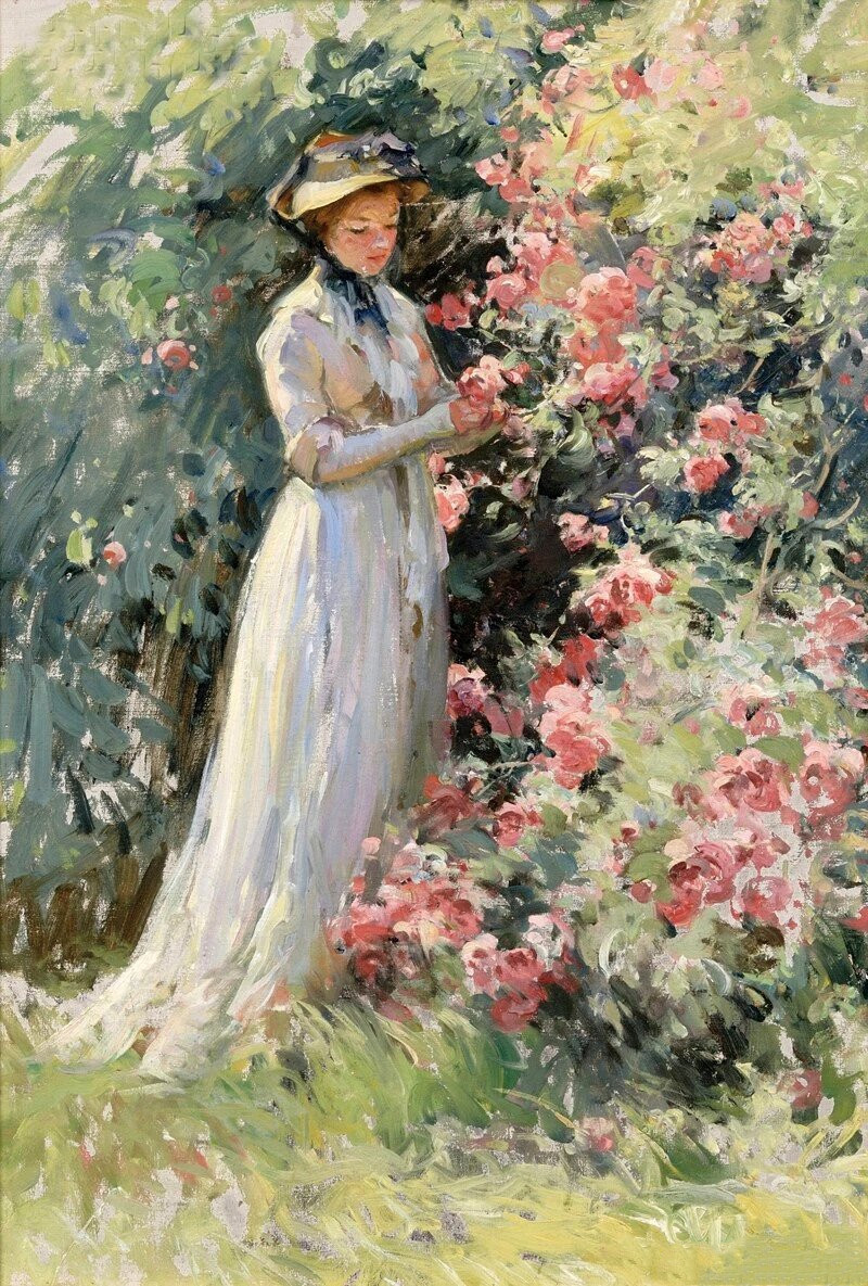 Abbott Fuller Graves阿博特·富勒·格拉夫笔下的《花园》