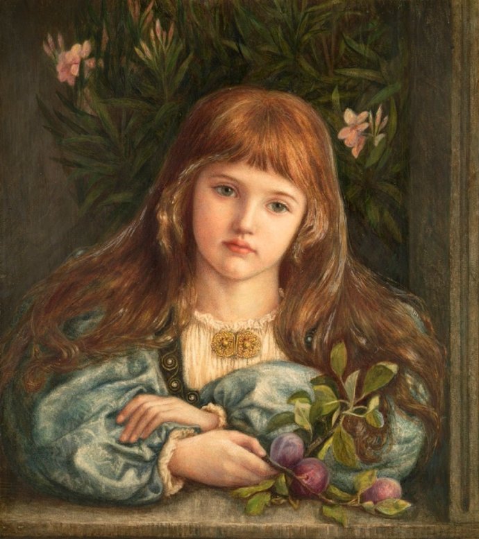 Marie Spartali Stillman《La Pensierosa》（忧