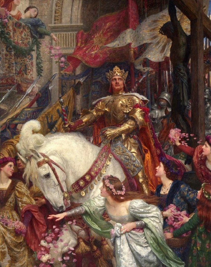 Thomas Francis Dicksee《The Two Crowns》（两