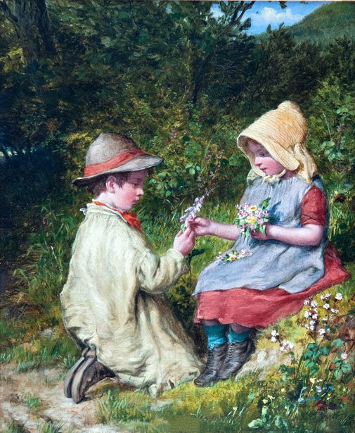 英国画家William Bromley油画水彩画作品欣赏（乡村生活）