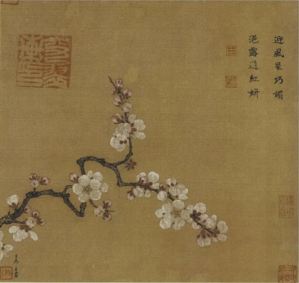 宋代折枝花鸟小品画