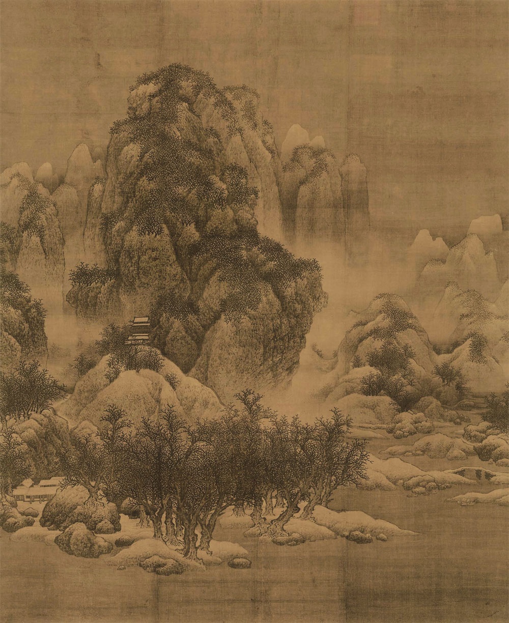 古画中的瑰丽雪景