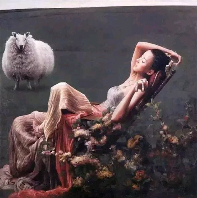 世界名画美人入睡画