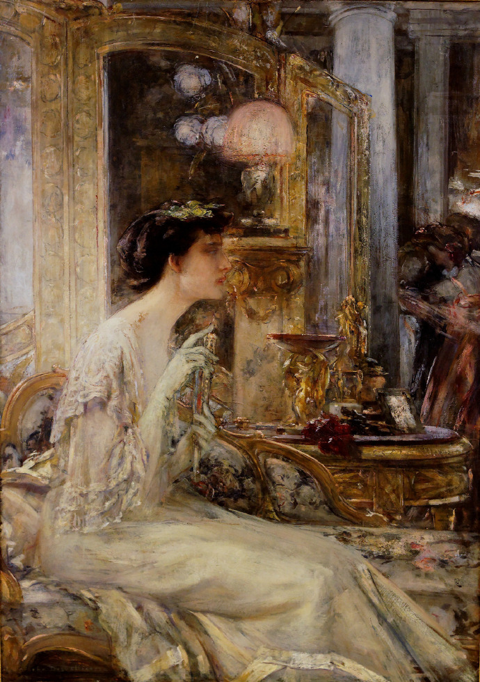 George Desvallières《En Soirée, Madame Pa