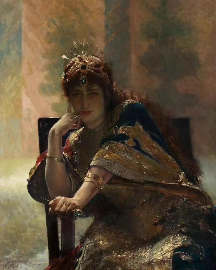 埃杜阿尔·弗雷德里克·威廉·里希特《Oriental Woman》（东方女
