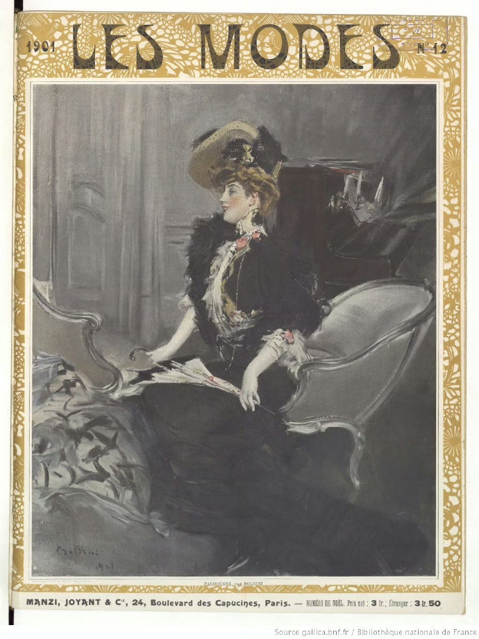 1901年《Les Modes》杂志中的美人与配饰