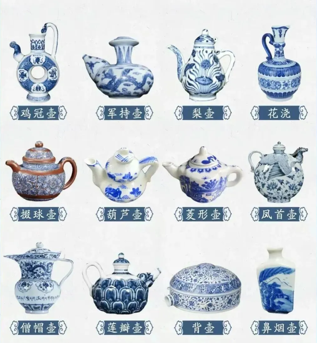 12种青花经典壶型