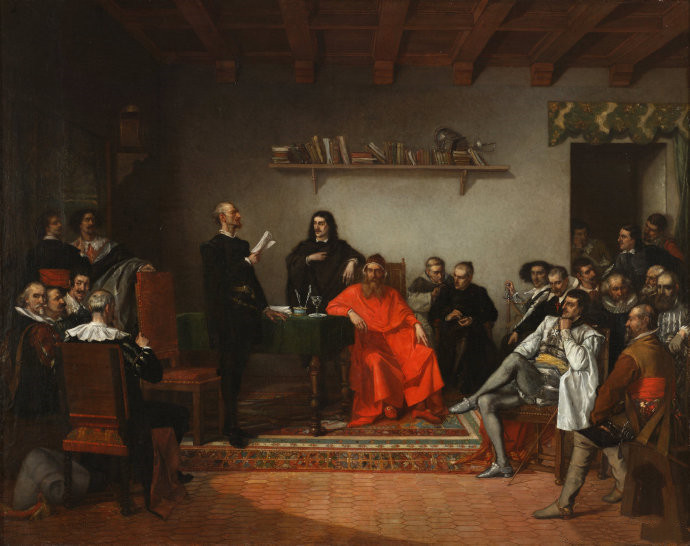 秘鲁画家Ignacio Merino《朗读堂吉诃德》