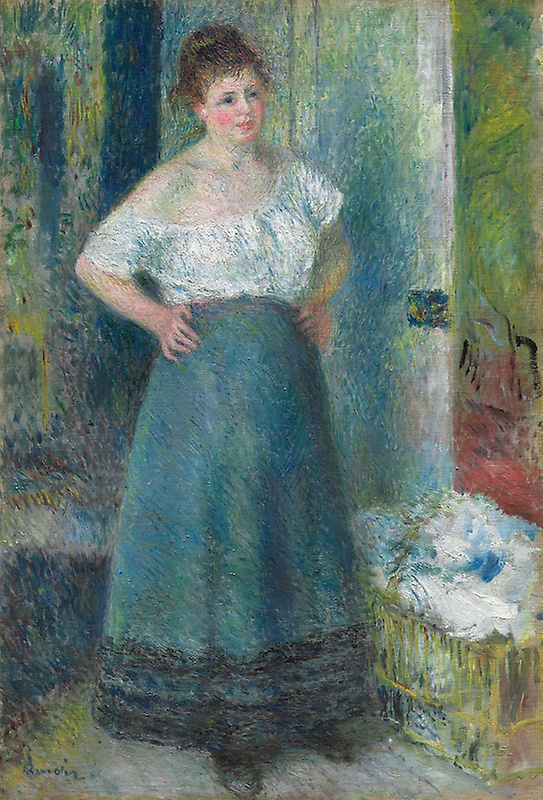 雷诺阿《洗衣女工》（The Laundress）