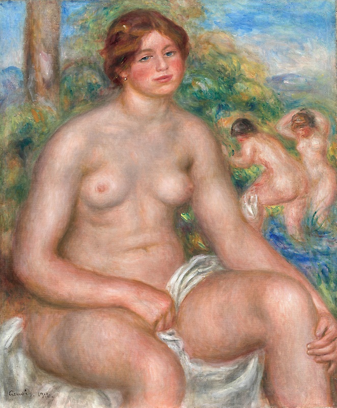 雷诺阿《坐着的浴女》（Seated Bather）