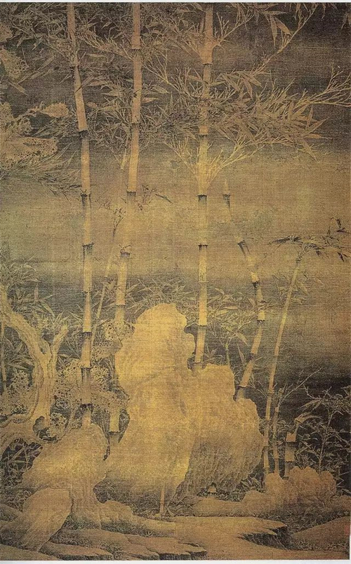 钱镜塘旧藏五代徐熙《雪竹图》上海博物馆藏