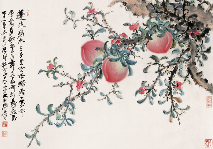 张大千《花鸟画》欣赏