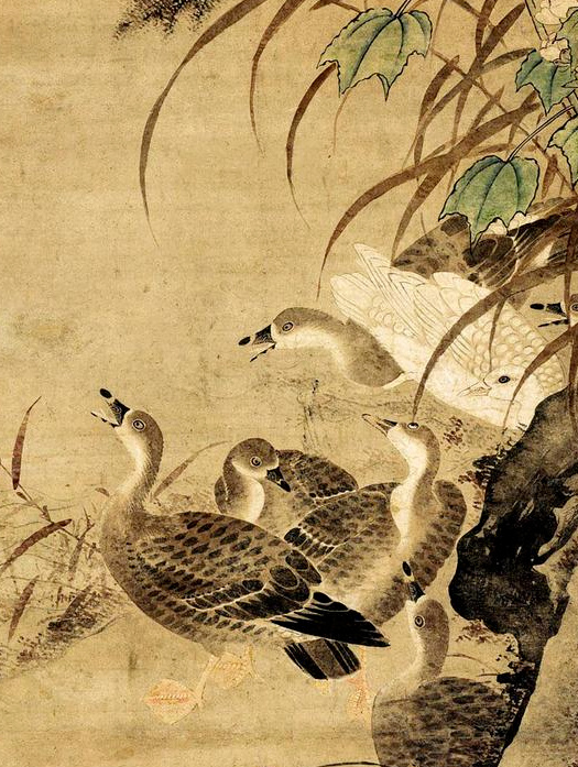  【明】林良《芦雁图》